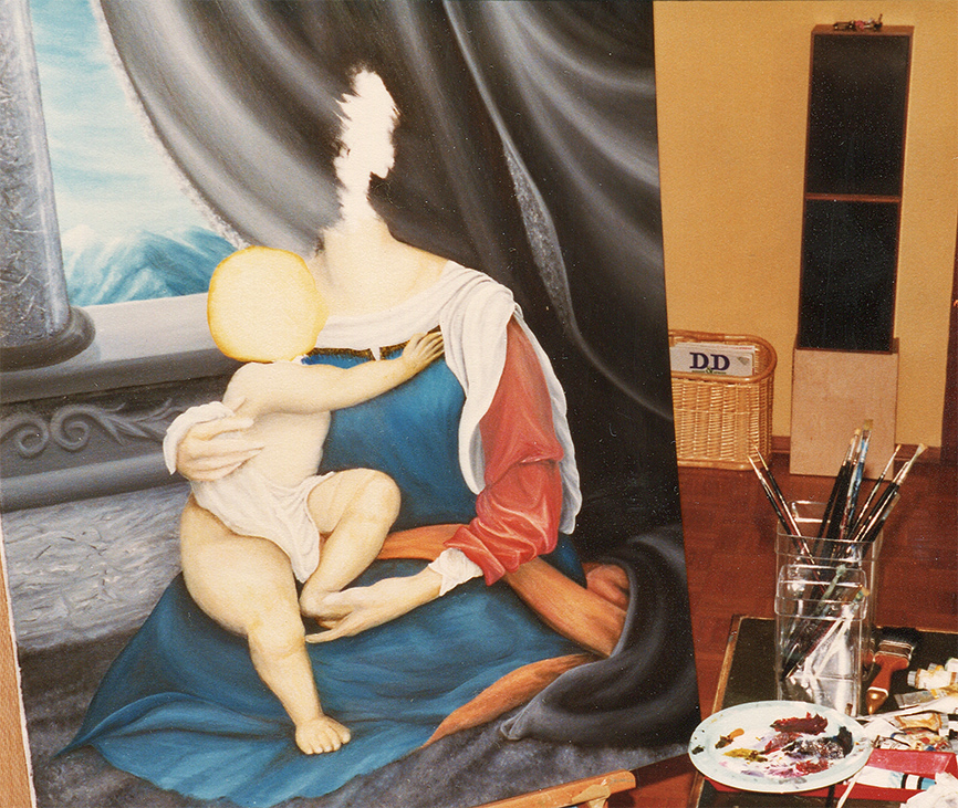 cammino - 1987/1994 - oil on canvas - 80x100 cm.