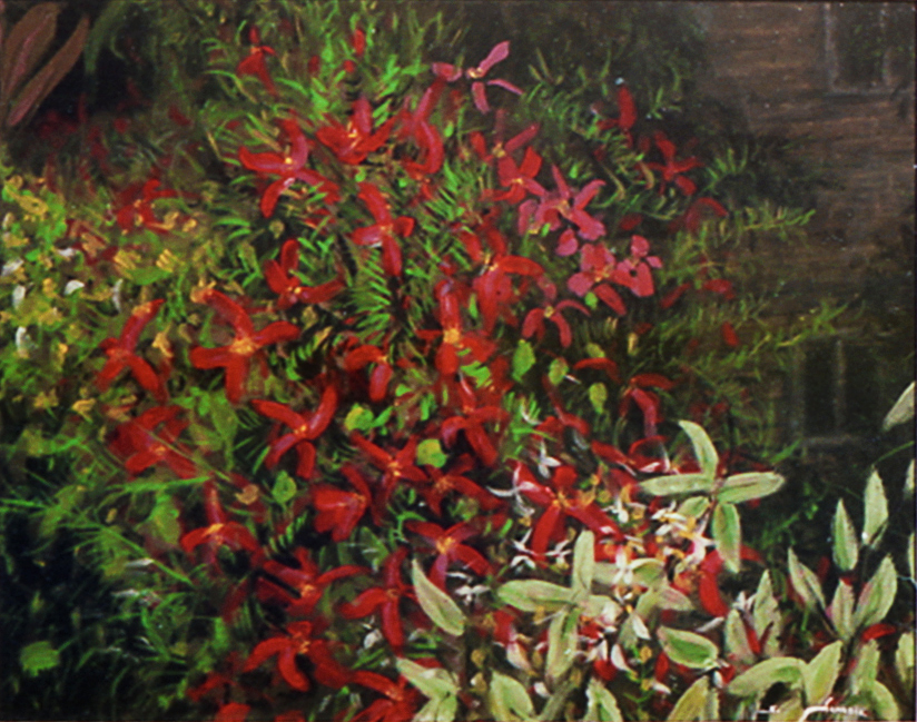 odori di giardino - 1990 - acrylic on canvas - 35x45cm.