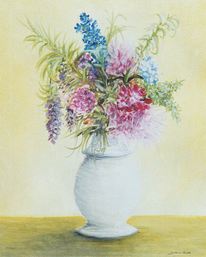 vaso di fiori - 1988 - oil on canvas - 40x50cm.