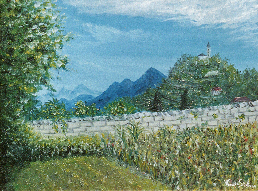 Caraglio - 1988 - oil on canvas - 30x40cm.