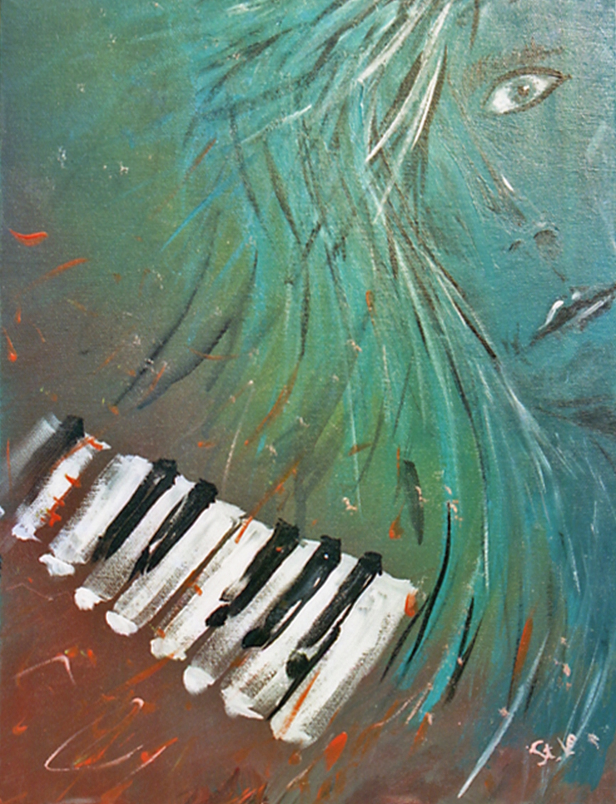 mixing - 1993 - 30x40cm. - acrylic on canvas
